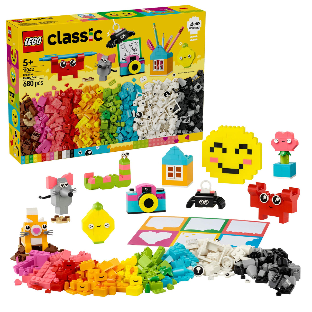 LEGO CLASSIC CREATIVE HAPPY BOX 11042 AGE: 5+