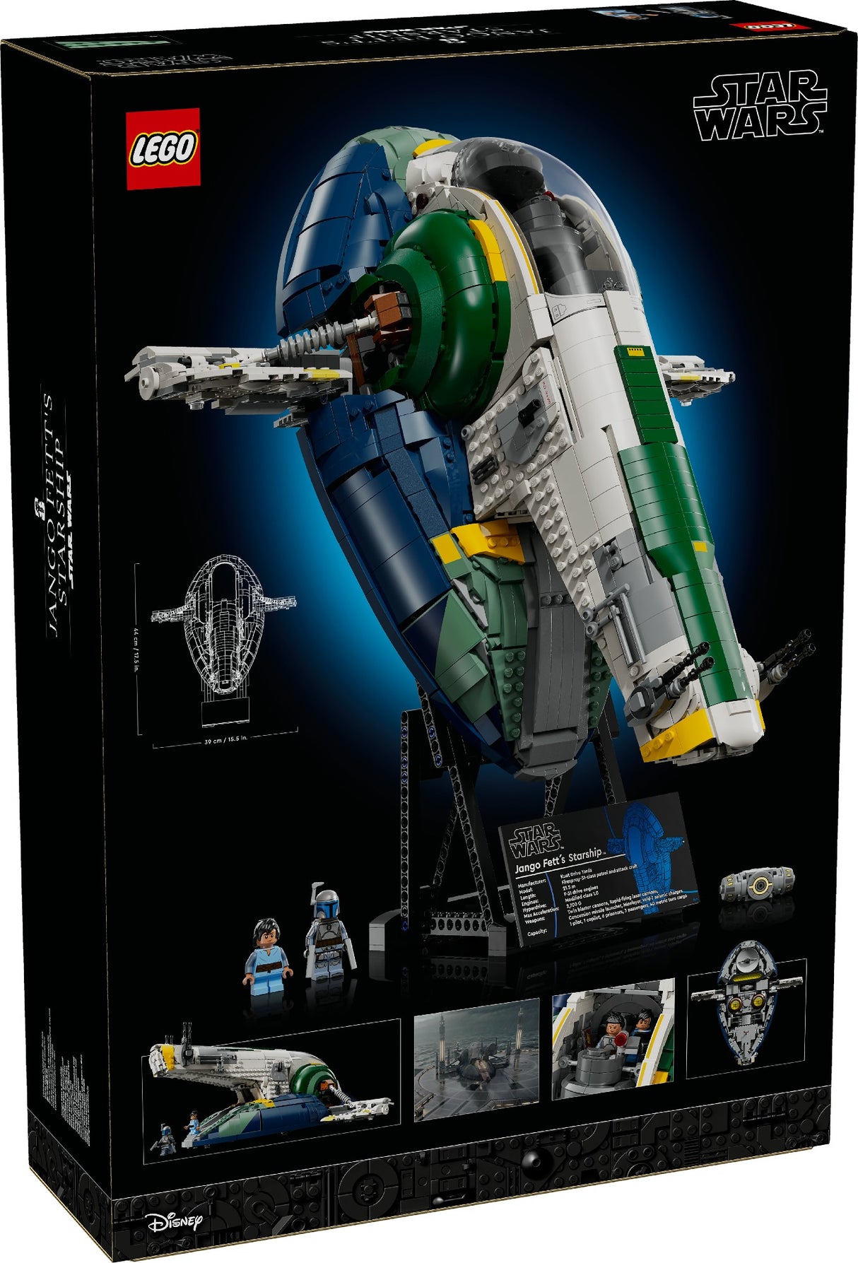 Lego Star Wars Jango Fett's Firespray-Class Starship 75409 Age: 18+