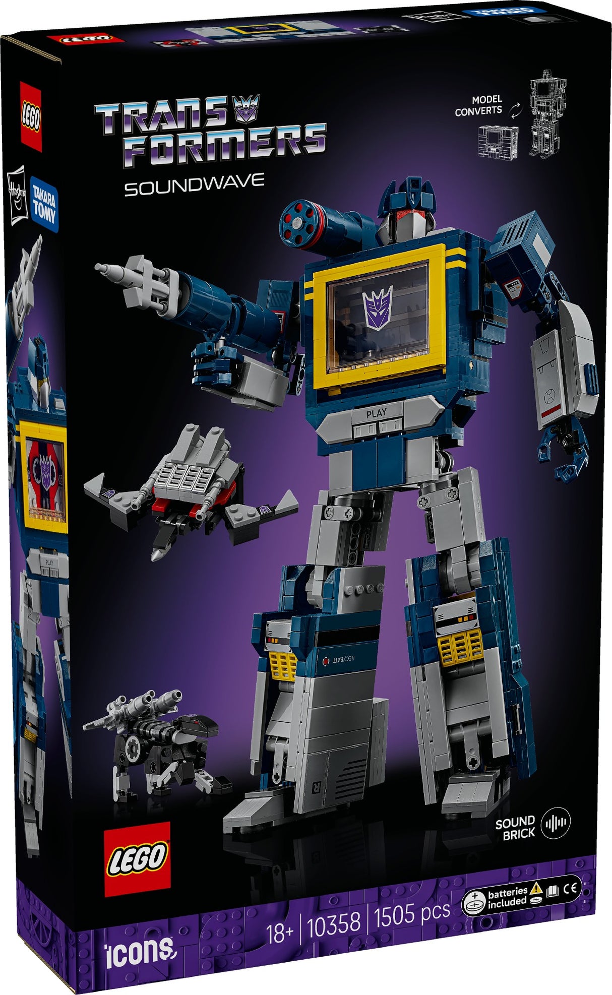 LEGO Icons Transformers: Soundwave 10358 Age: 18+