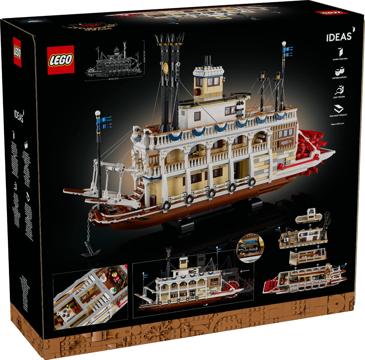 LEGO Ideas River Steamboat 21356 Age: 8+