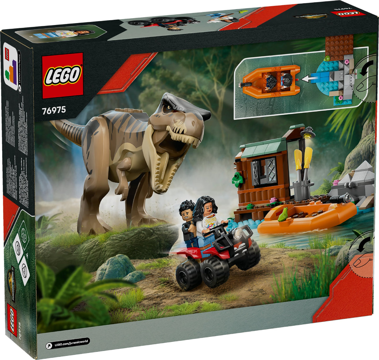 LEGO Jurassic World T. rex River Escape 76975 Age: 5+