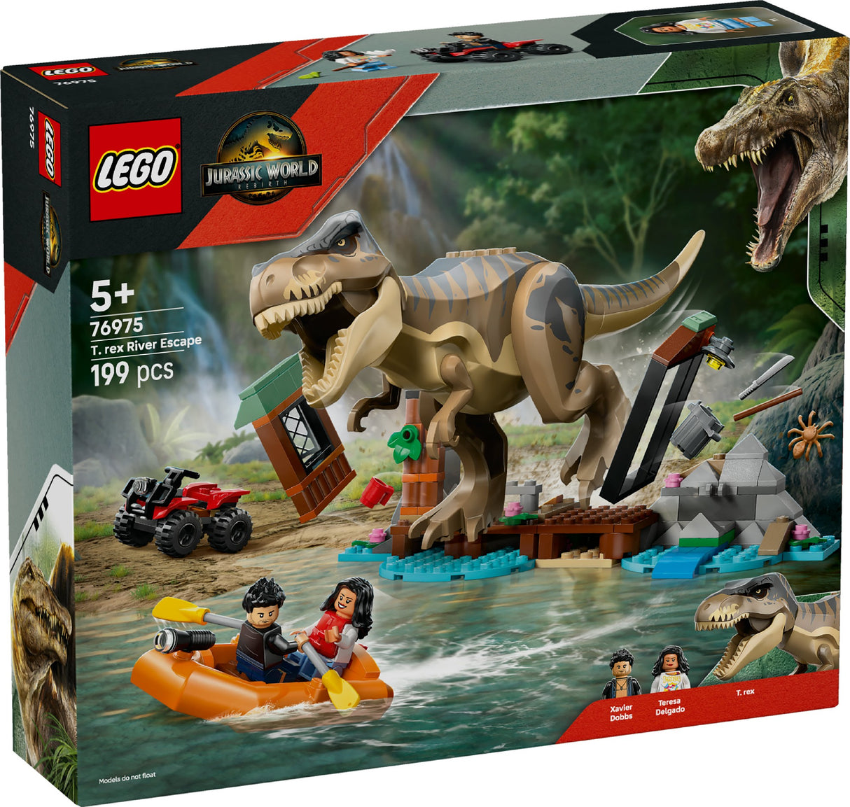 LEGO Jurassic World T. rex River Escape 76975 Age: 5+