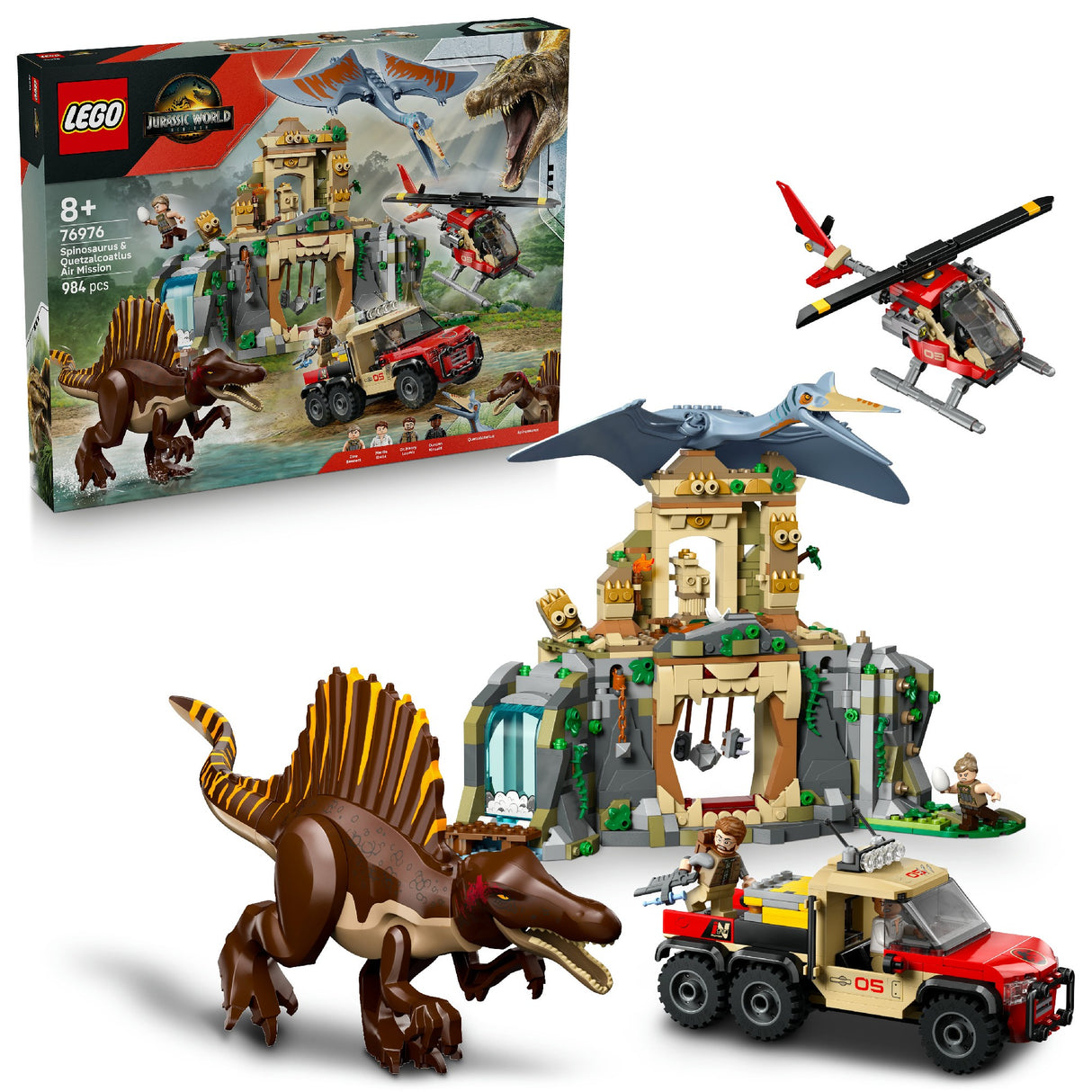 LEGO Jurassic World Spinosaurus & Quetzalcoatlus Air Mission 76976 Age: 8+