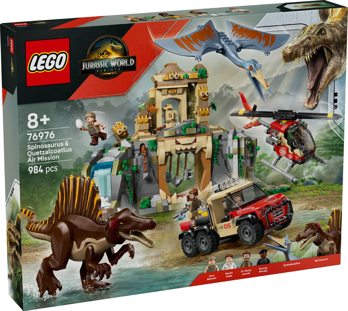 LEGO Jurassic World Spinosaurus & Quetzalcoatlus Air Mission 76976 Age: 8+