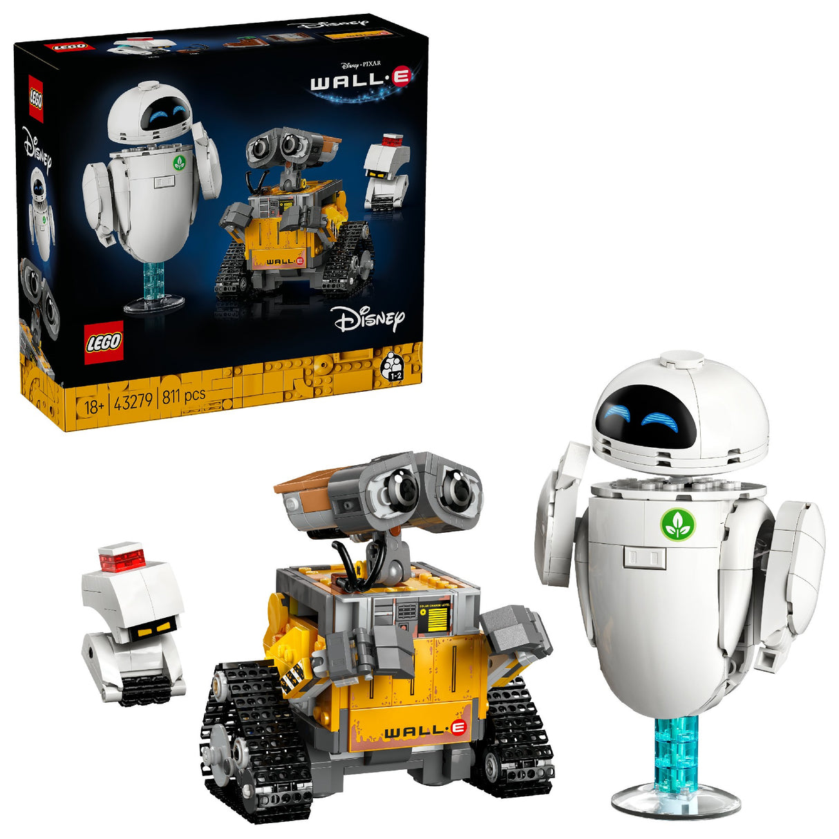 LEGO Disney Pixar WALL-E and EVE 43279 Age: 18+
