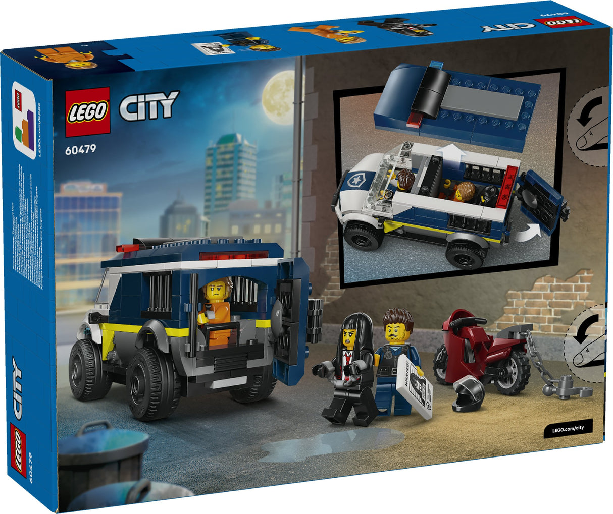 LEGO CITY POLICE PRISONER TRANSPORT VAN 60479 AGE: 6+