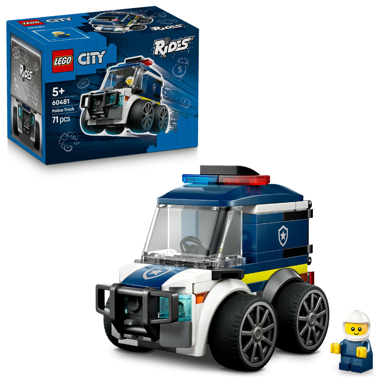 LEGO CITY RIDES – POLICE TRUCK 60481 AGE: 5+