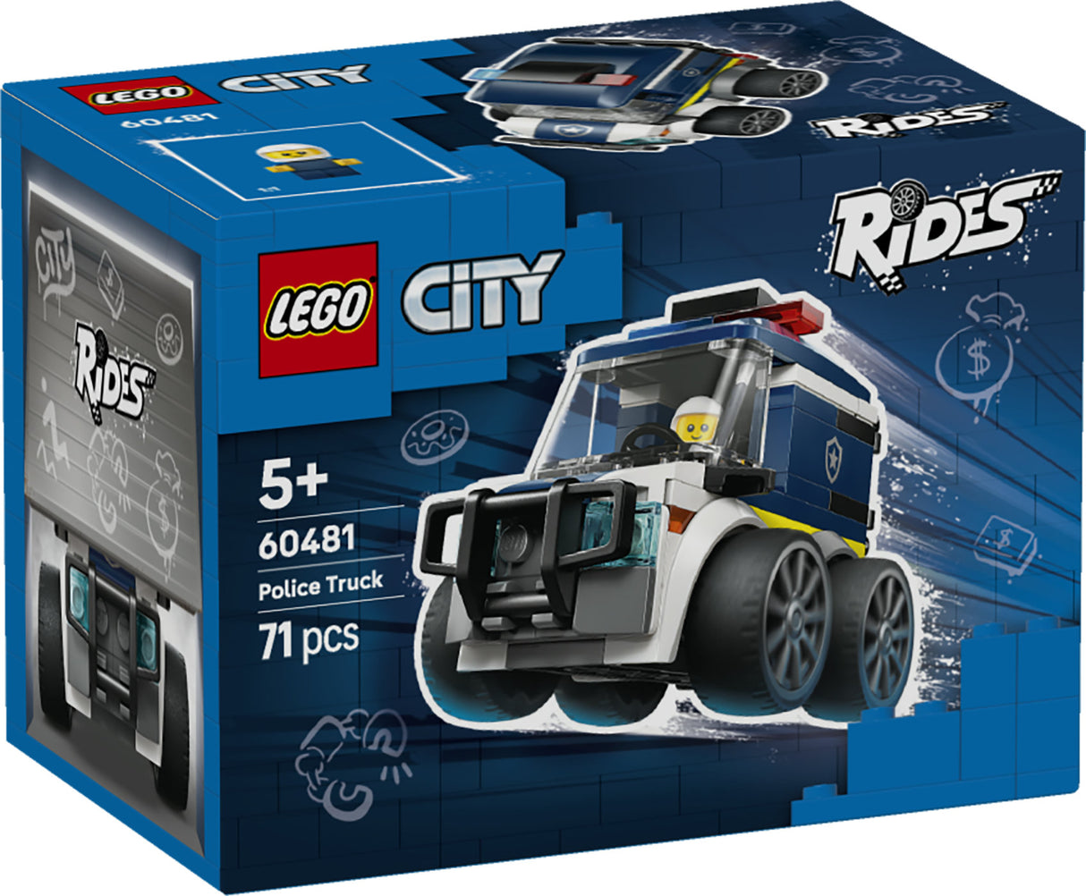 LEGO CITY RIDES – POLICE TRUCK 60481 AGE: 5+