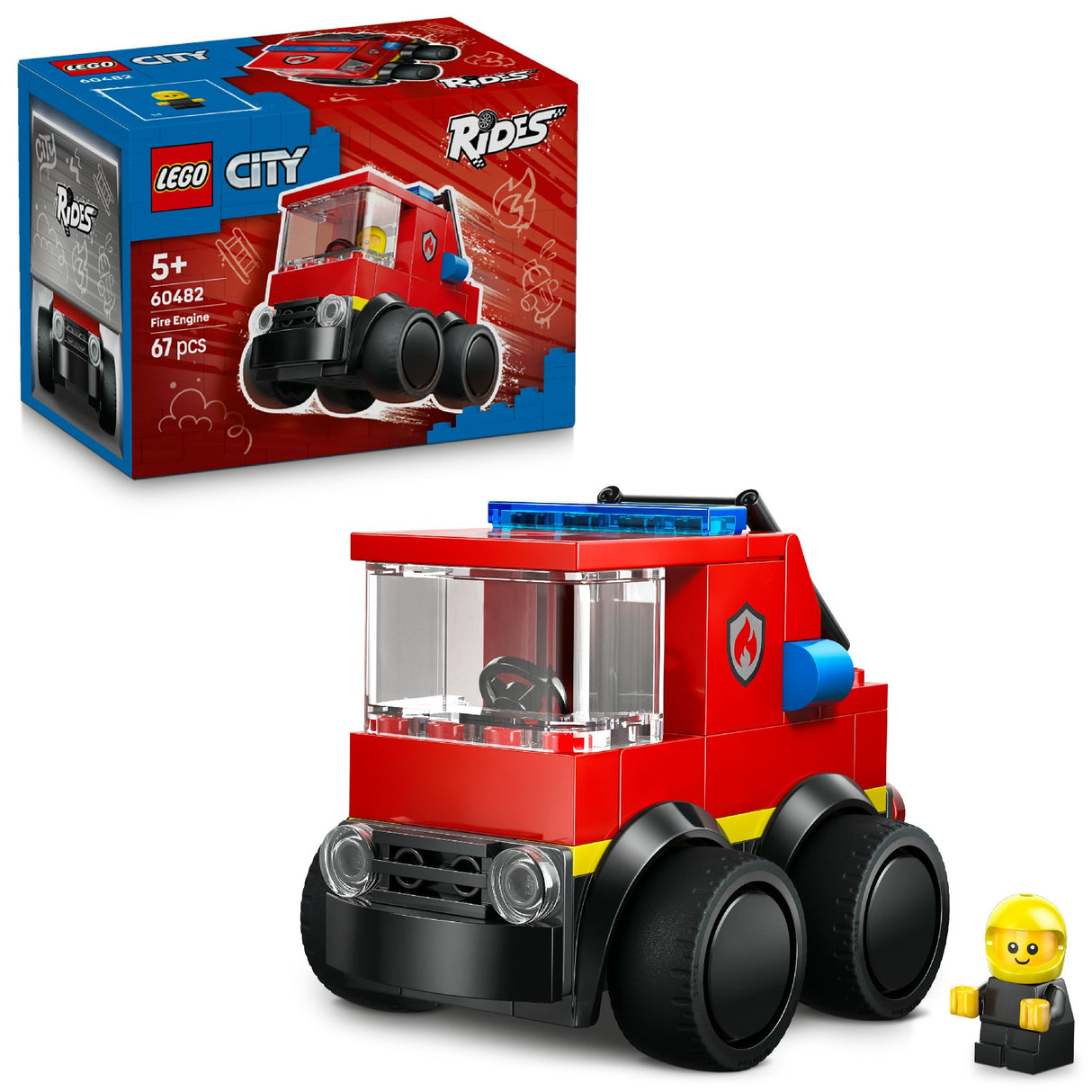 LEGO CITY RIDES – FIRE TRUCK 60482 AGE: 5+