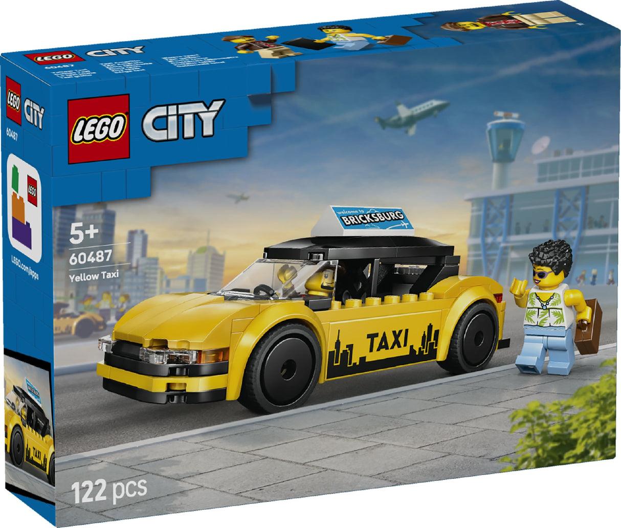 LEGO CITY YELLOW TAXI 60487 AGE: 5+