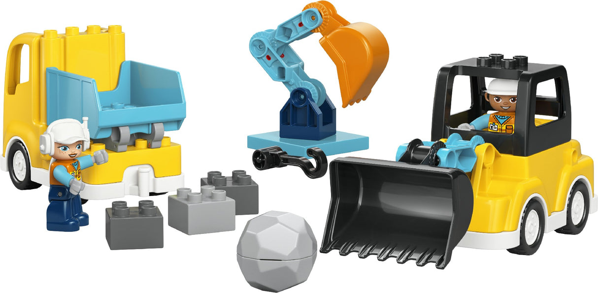 LEGO DUPLO 3 IN 1 CONSTRUCTION VEHICLES 10475 AGE: 2+