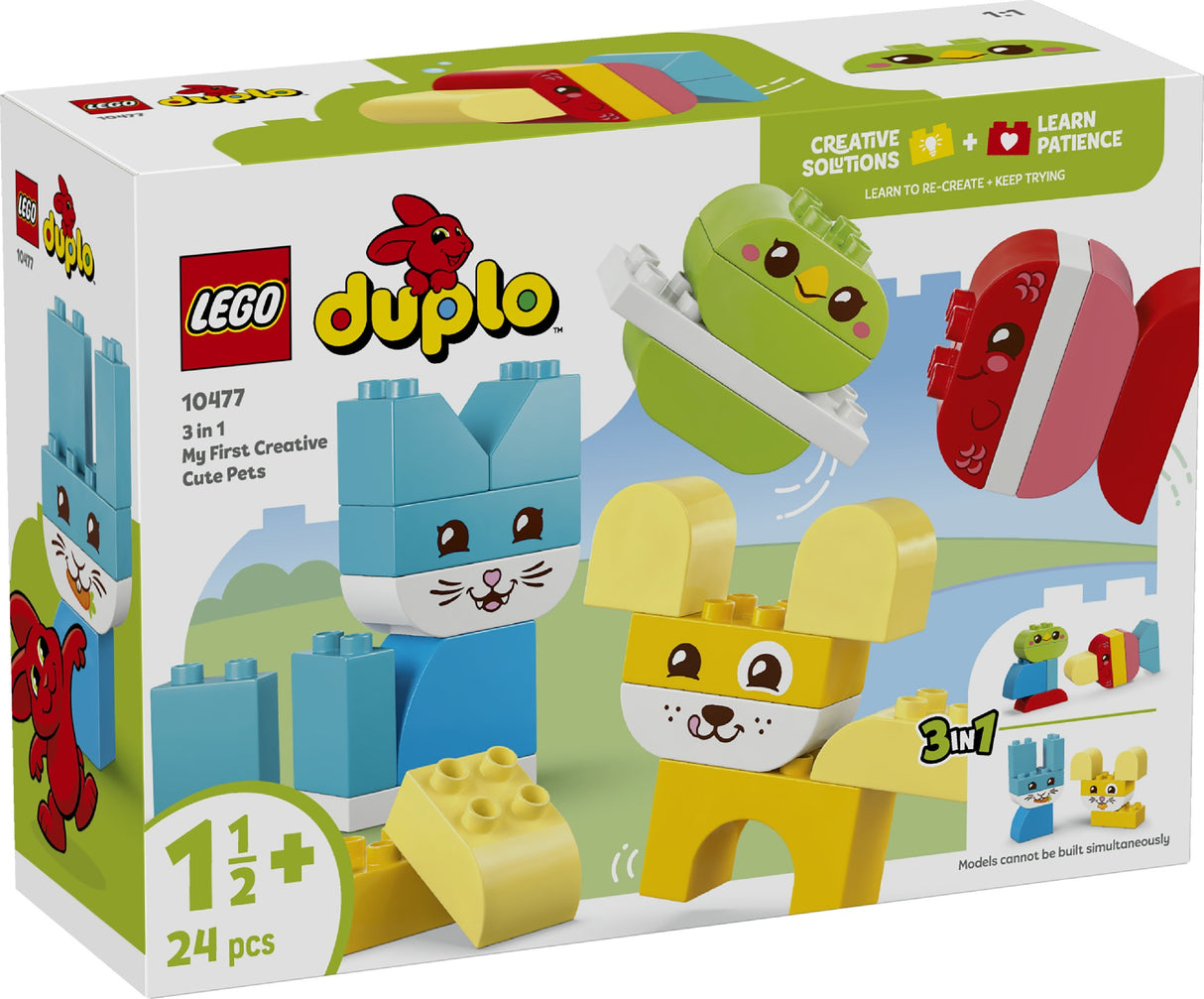 LEGO DUPLO 3 IN 1 CREATIVE CUTE PETS 10477 AGE: 1½+