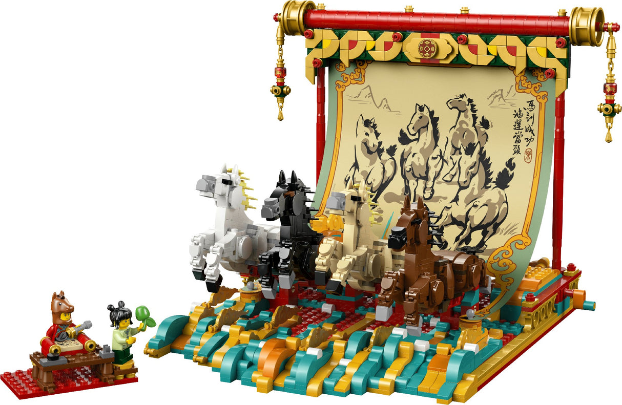Lego Spring Festival Galloping Horsers Canvas 80119 Age: 10+