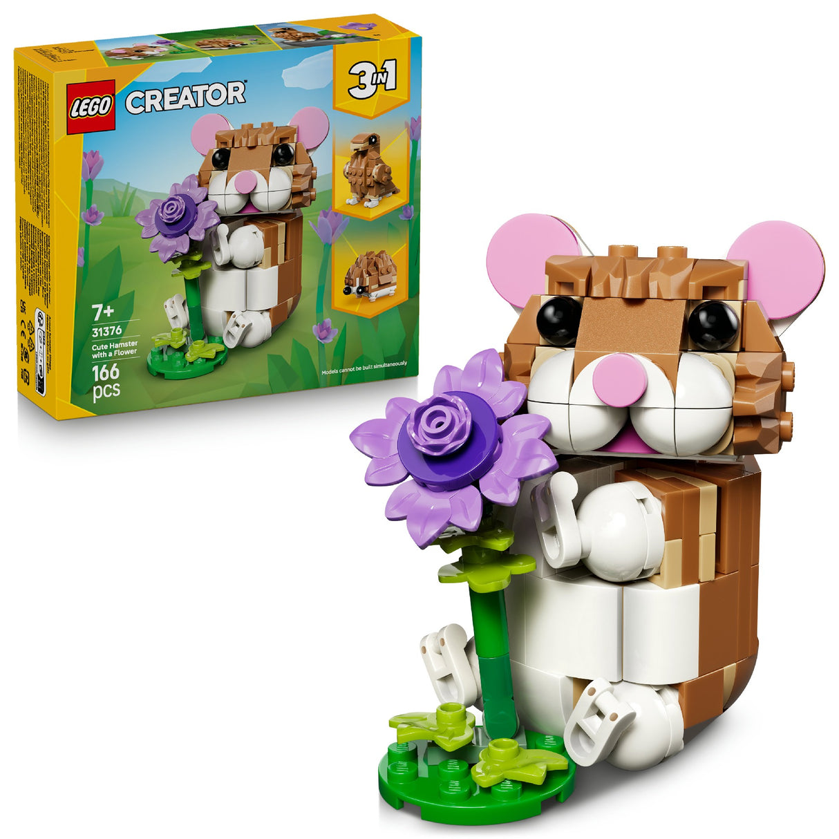 LEGO CREATOR CUTE HAMSTER WITH A FLOWER 31376 AGE: 7+