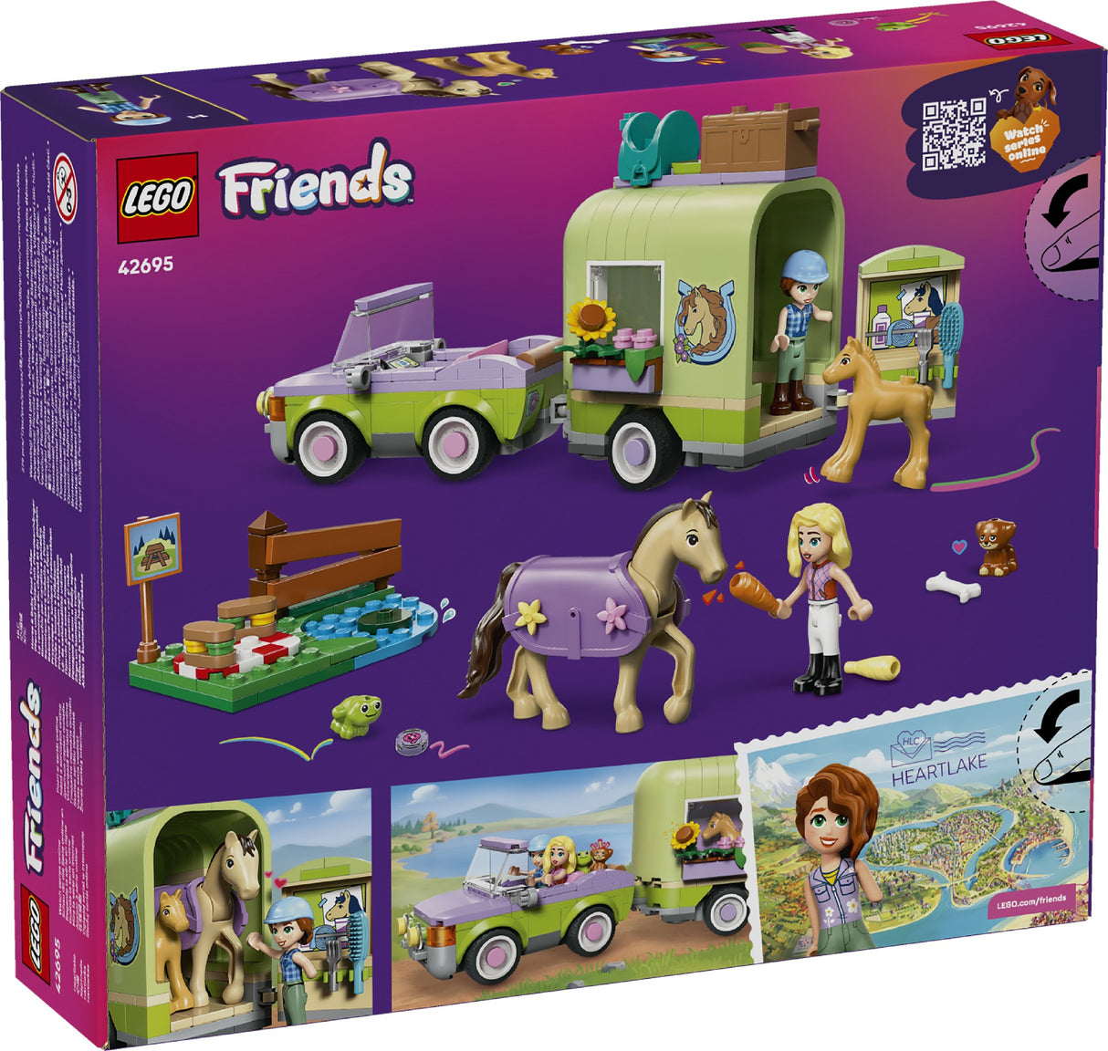 LEGO LEGO FRIENDS HORSE & BABY FOAL TRAILER 42695 AGE: 7+