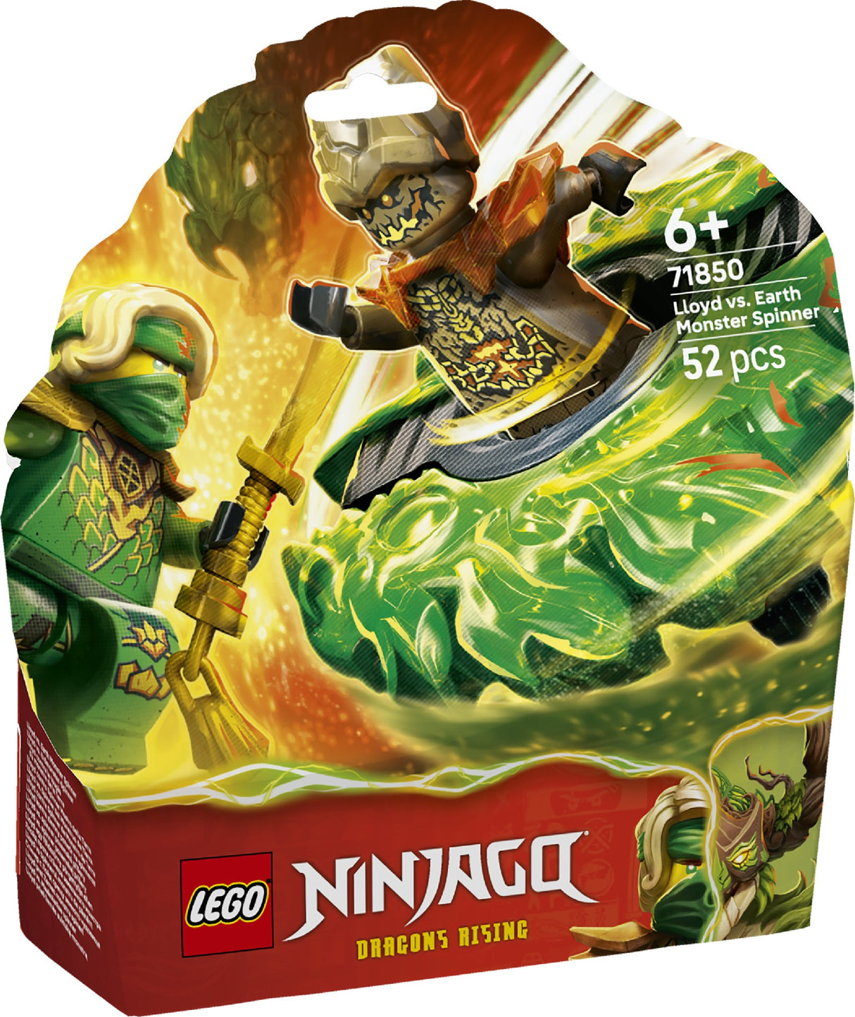 LEGO NINJAGO LLOYD VS. EARTH MONSTER SPINNER 71850 AGE: 6+