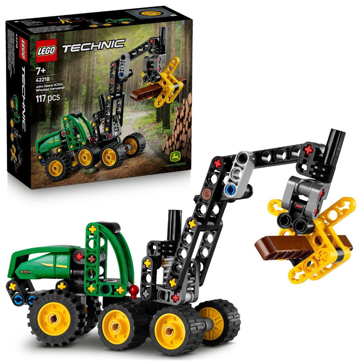 LEGO TECHNIC JOHN DEERE 1470H WHEELED HARVESTER 42218 AGE: 7+
