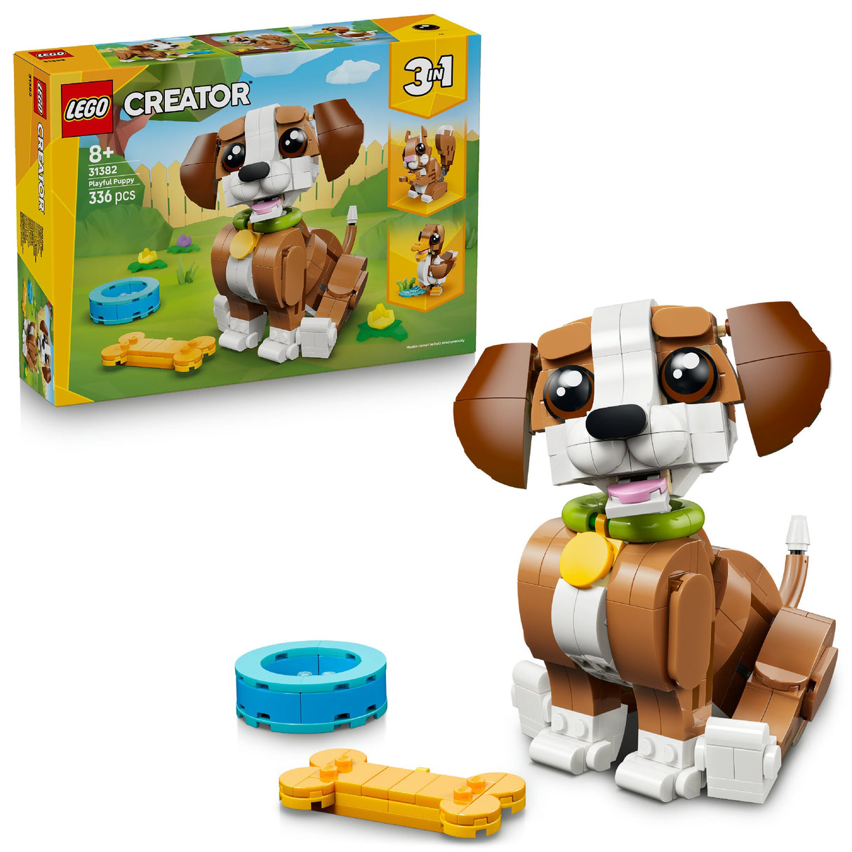 LEGO CREATOR CUTE ANIMALS: PLAYFUL PUPPY DOG 31382 AGE: 8+