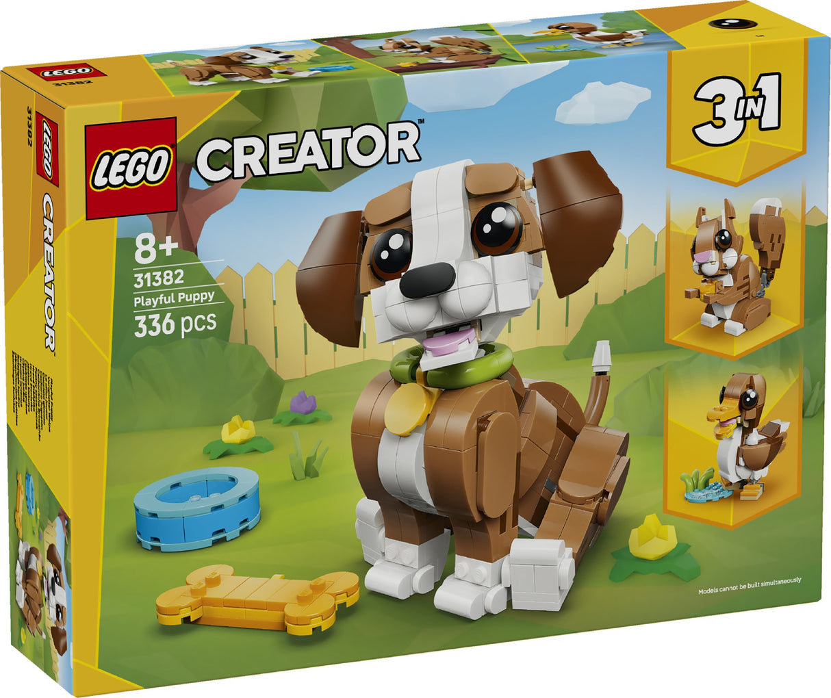 LEGO CREATOR CUTE ANIMALS: PLAYFUL PUPPY DOG 31382 AGE: 8+