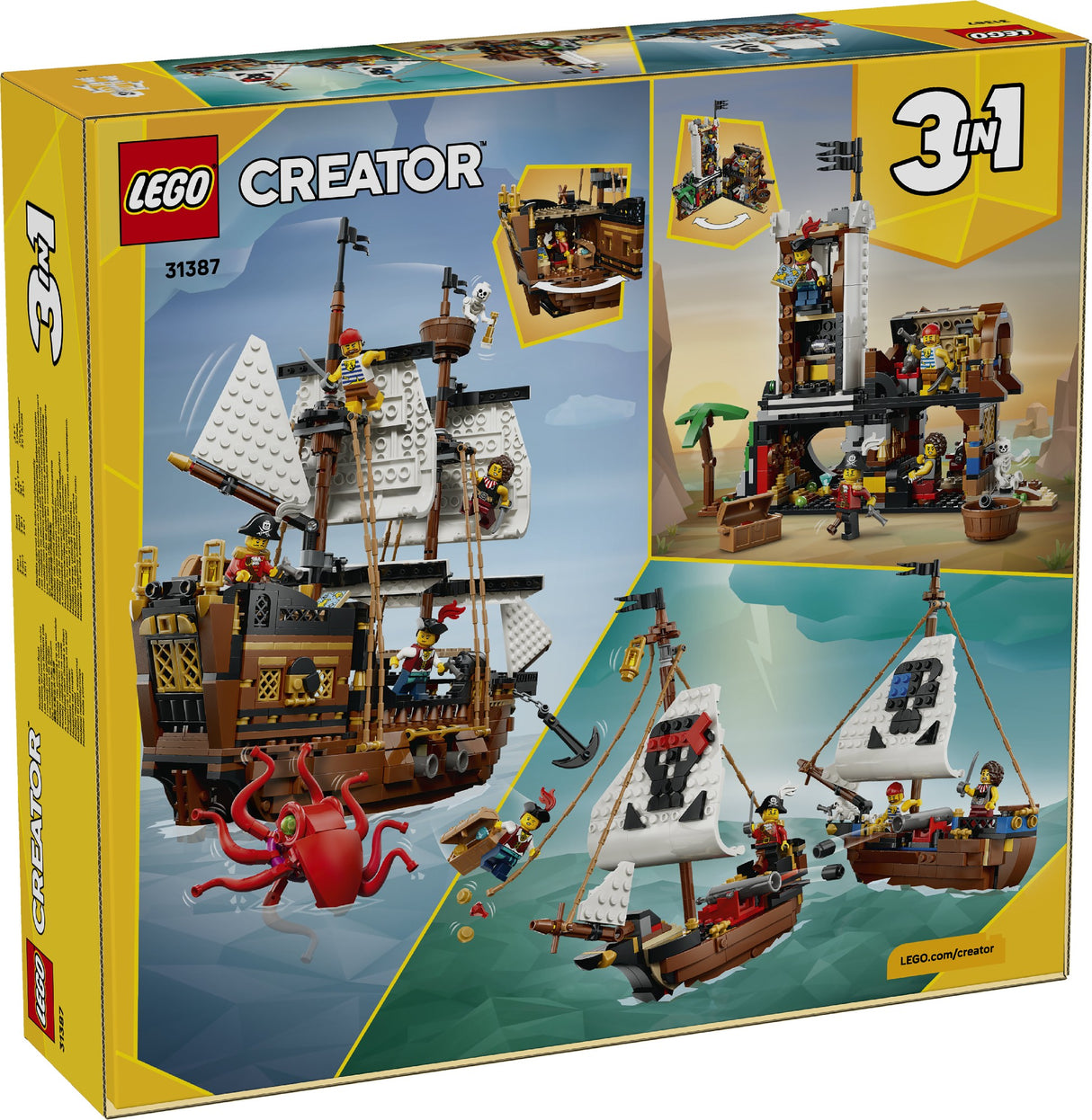 LEGO 31387 LEGO CREATOR ICONIC PIRATE SHIP AGE: 9+
