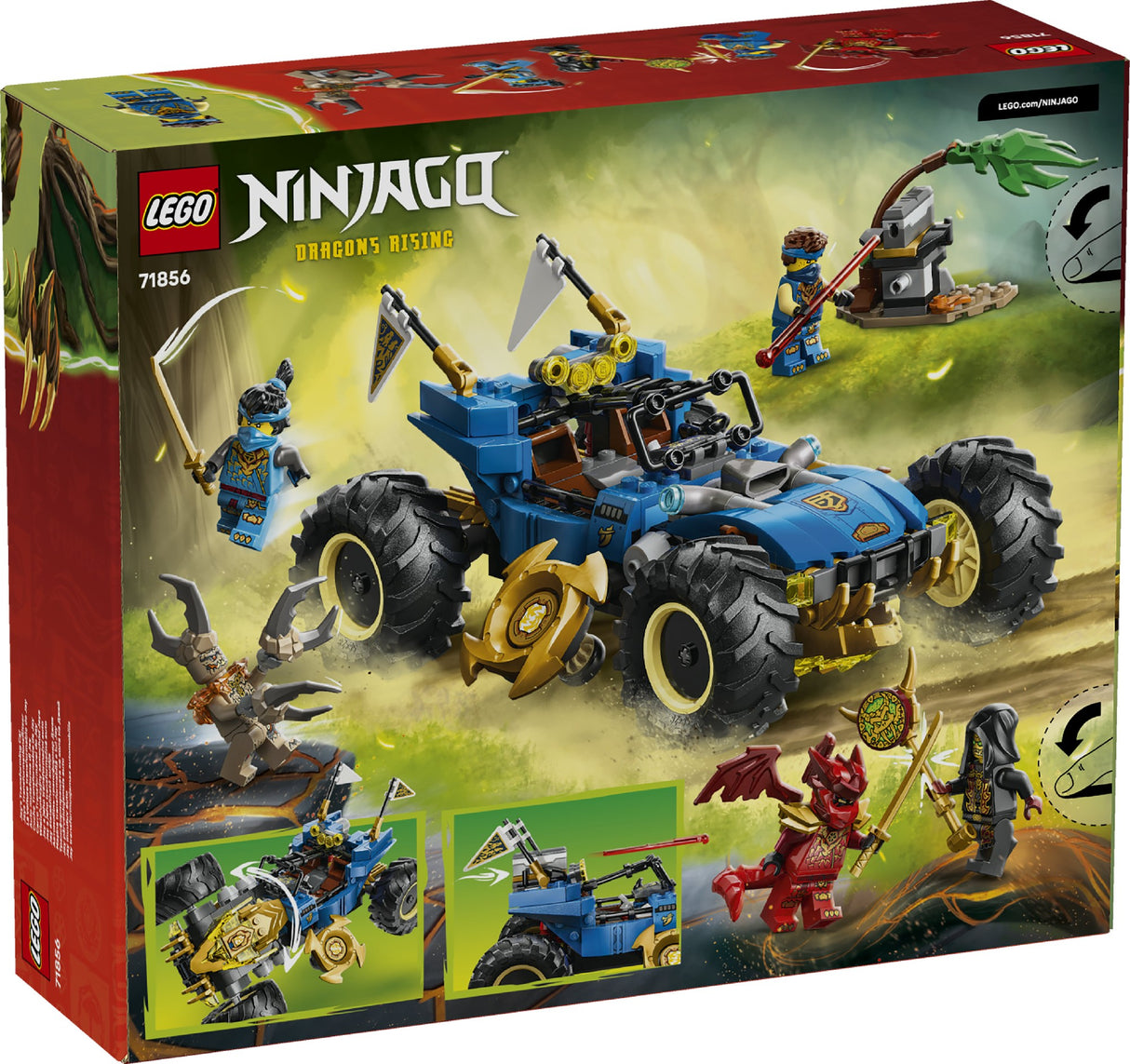 LEGO NINJAGO JAY'S TRANSFORMING CAR 71856 AGE: 8+