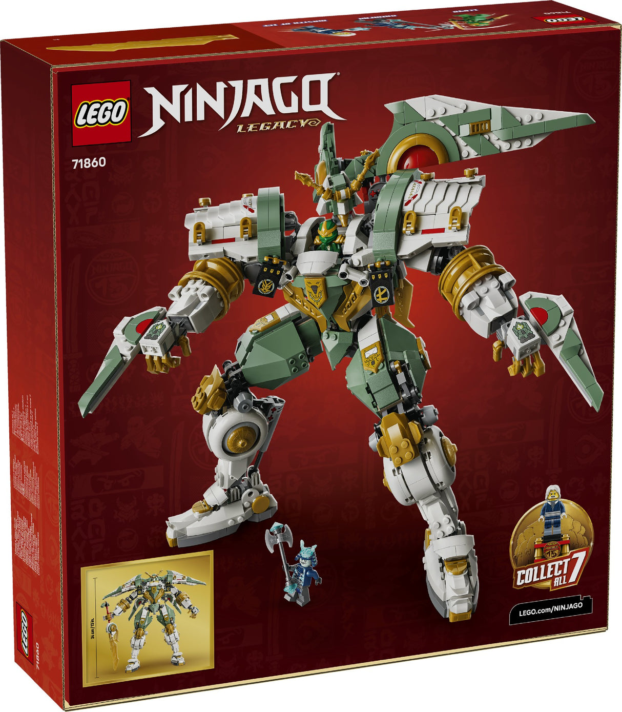 LEGO NINJAGO LLOYD'S TITAN MECH 15TH ANNIVERSARY 71860 AGE: 14+
