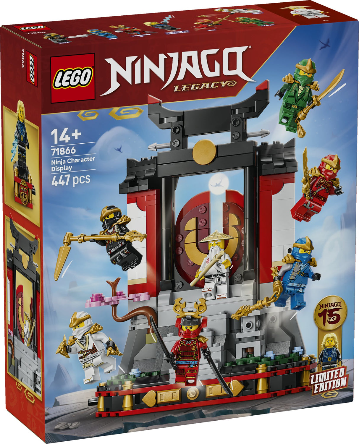 LEGO NINJAGO NINJA CHARACTER DISPLAY 15TH ANNIVERSARY 71866 AGE: 14+