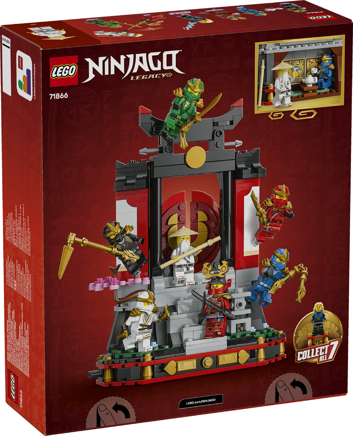 LEGO NINJAGO NINJA CHARACTER DISPLAY 15TH ANNIVERSARY 71866 AGE: 14+