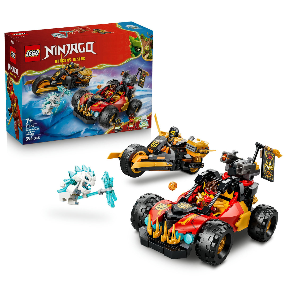 LEGO 71864 NINJAGO KAI AND COLE'S COMBINER VEHICLE AGE: 7+
