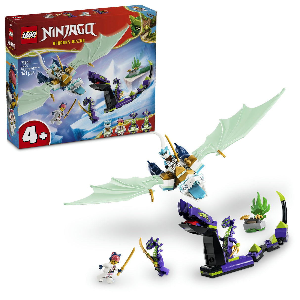 LEGO 71865 NINJAGO ZANE'S ICE DRAGON BATTLE AGE: 4+