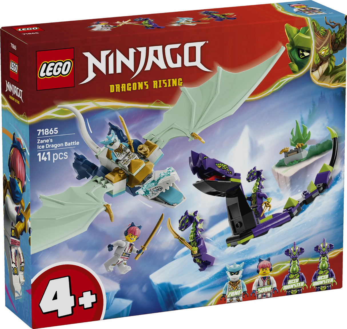 LEGO 71865 NINJAGO ZANE'S ICE DRAGON BATTLE AGE: 4+