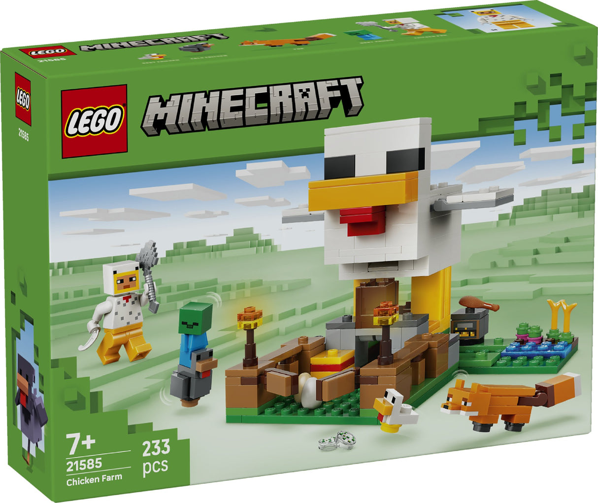 LEGO MINECRAFT CHICKEN FARM 21585 AGE: 7+