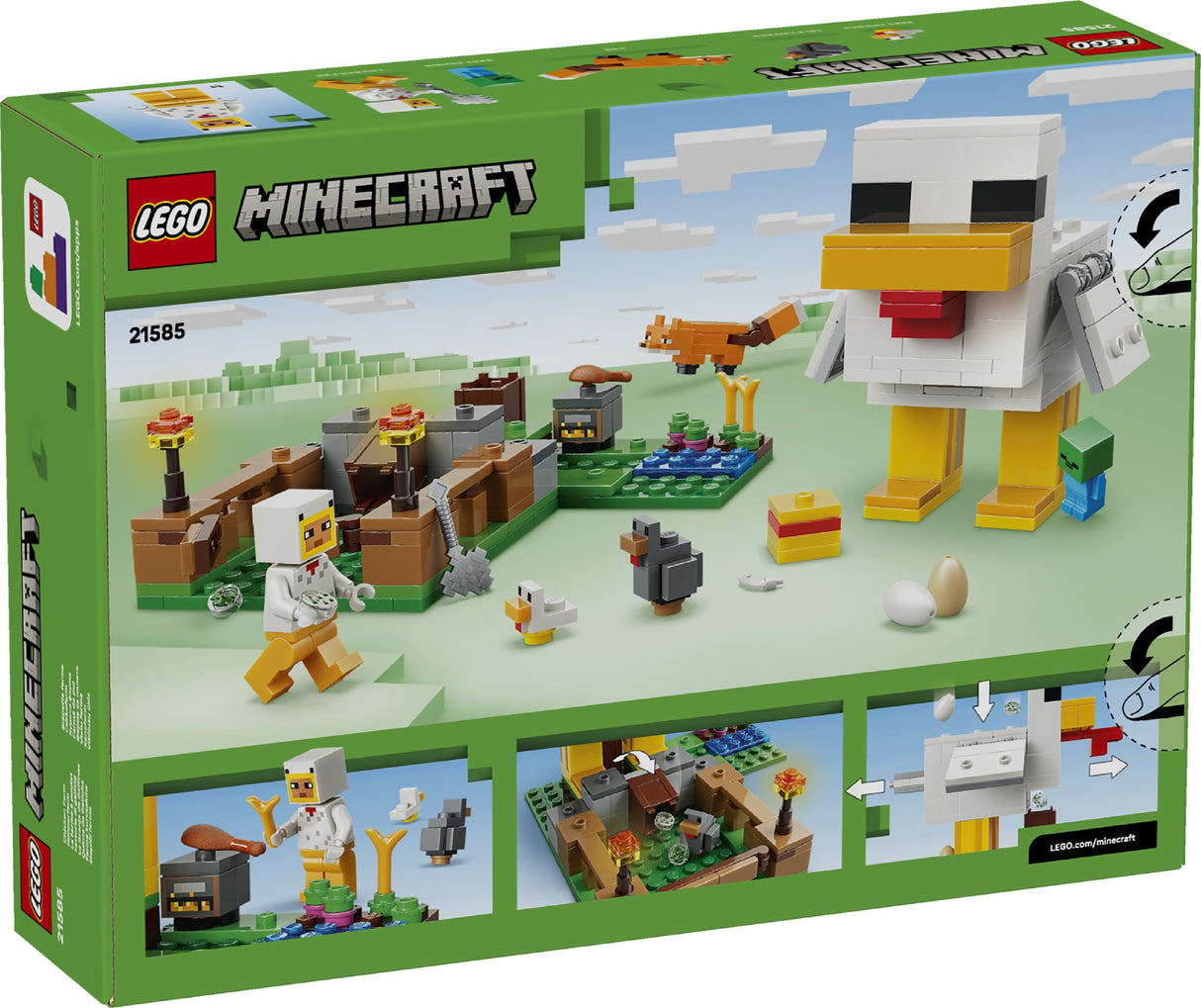 LEGO MINECRAFT CHICKEN FARM 21585 AGE: 7+