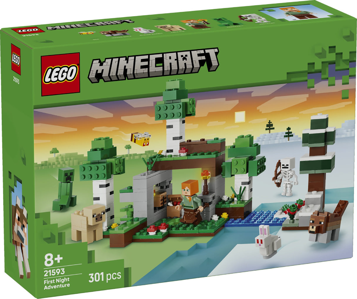 LEGO 21593 MINECRAFT FIRST NIGHT AGE: 8+