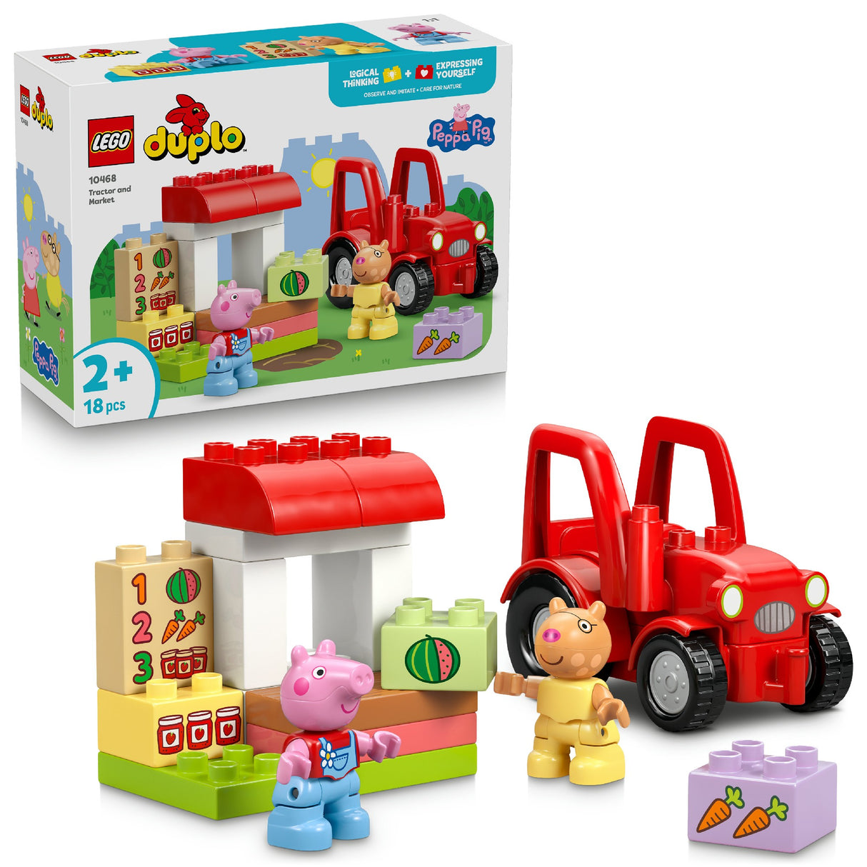 LEGO DUPLO TRACTOR AND MARKET 10468 AGE: 2+