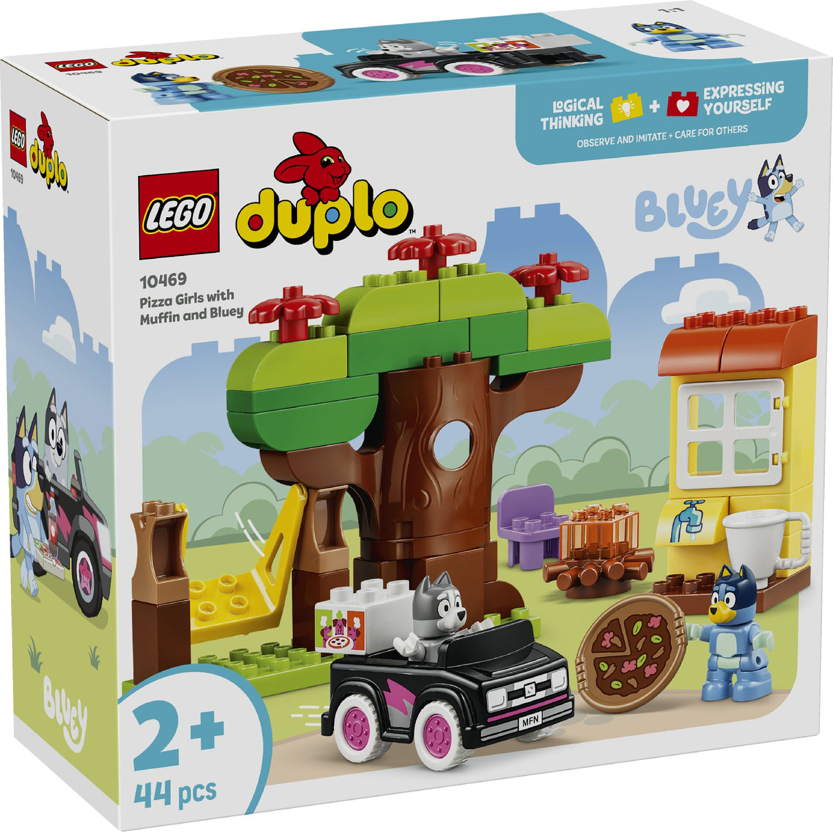 LEGO 10469 DUPLO PIZZA GIRLS WITH MUFFIN AND BLUEY AGE: 2+