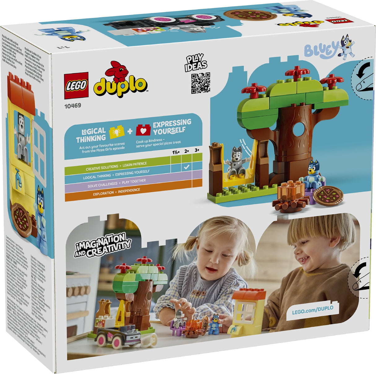 LEGO 10469 DUPLO PIZZA GIRLS WITH MUFFIN AND BLUEY AGE: 2+