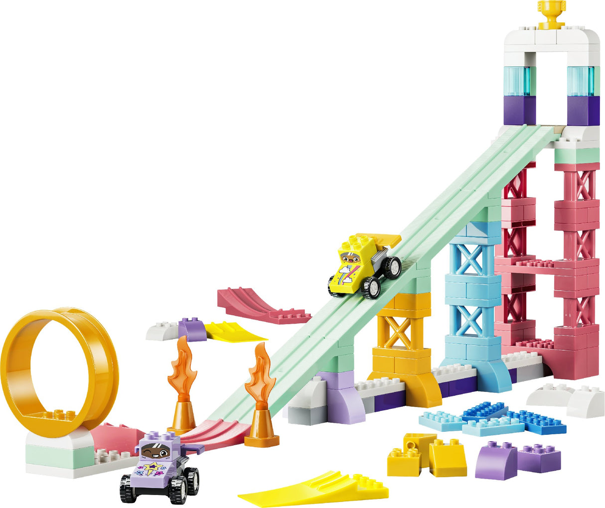 LEGO 10478 DUPLO 3 IN 1 CREATIVE RAMPS WITH VEHICLES AGE: 3+