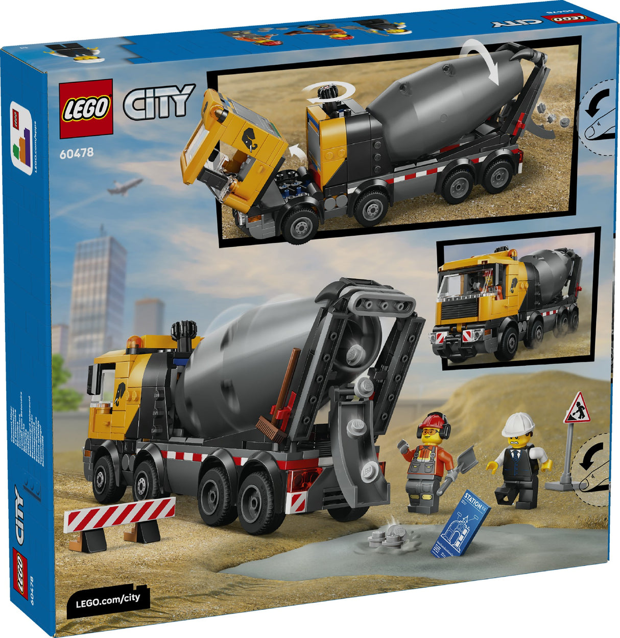 LEGO CITY CEMENT MIXER 60478 AGE: 7+