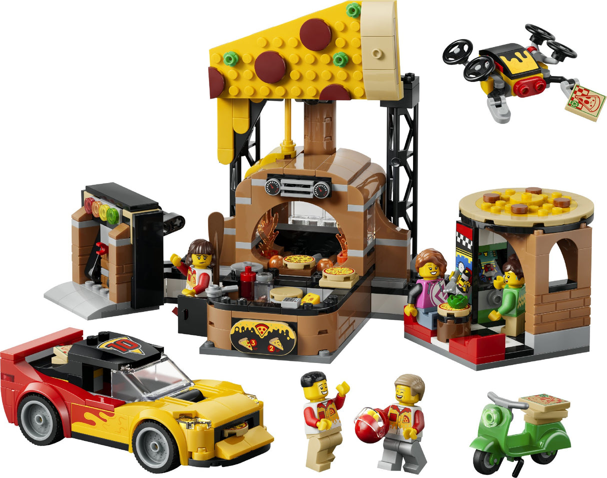 LEGO 60496 CITY PIZZA DELIVERY EXPERIENCE WITH VEHICLES AGE: 6+