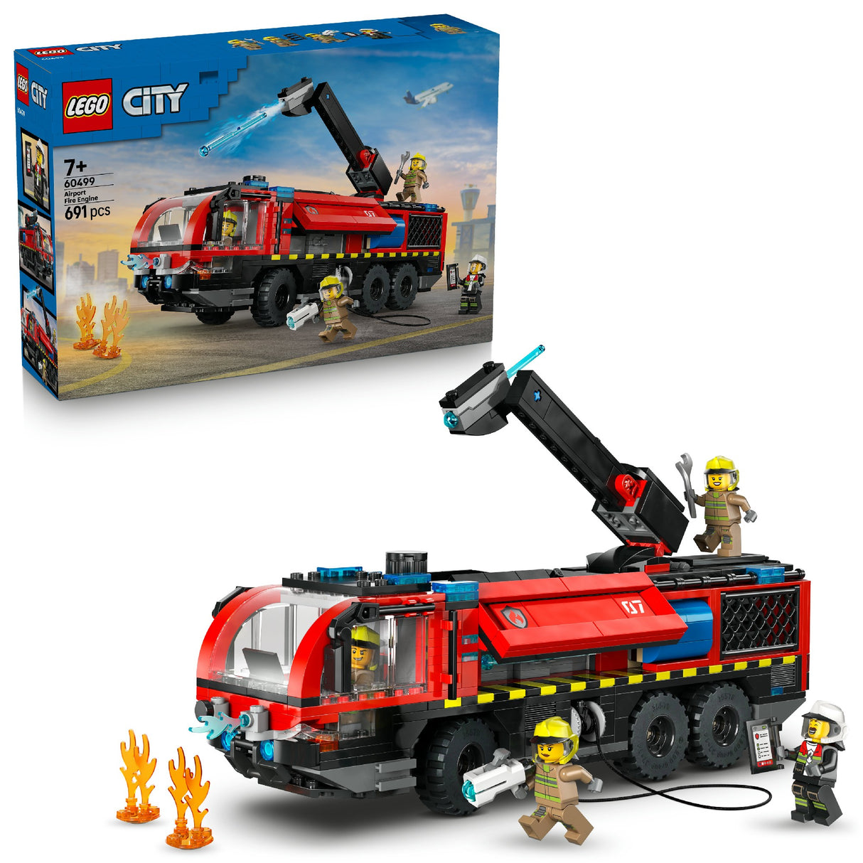 LEGO CITY AIRPORT FIRE TRUCK 60499 AGE: 7+
