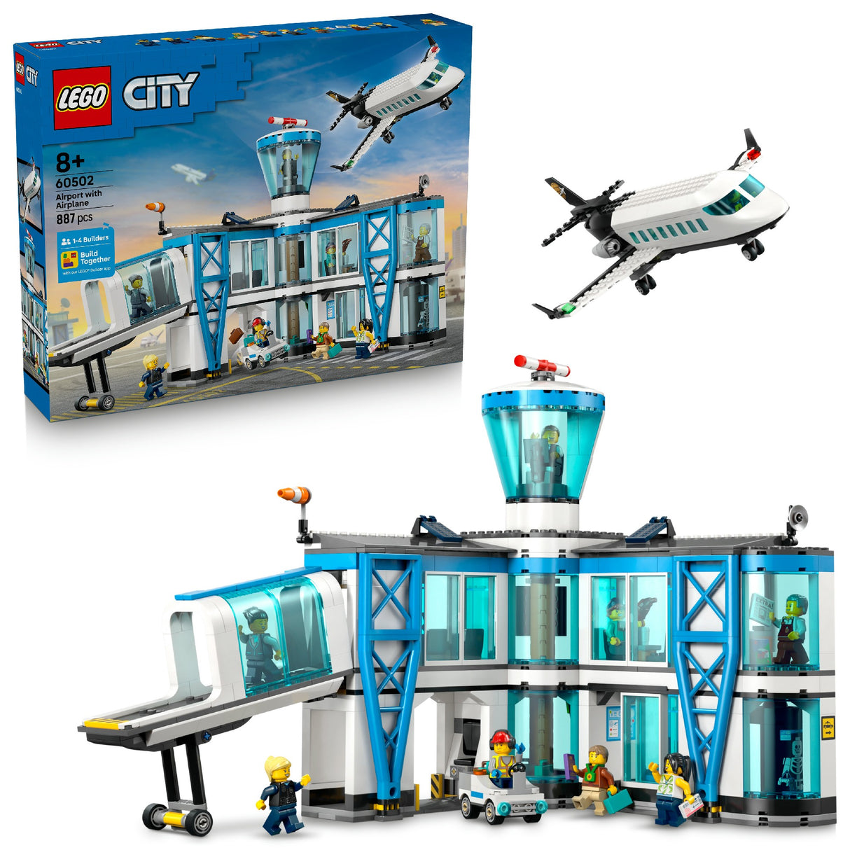 LEGO CITY AIRPORT WITH AIRPLANE 60502 AGE: 8+
