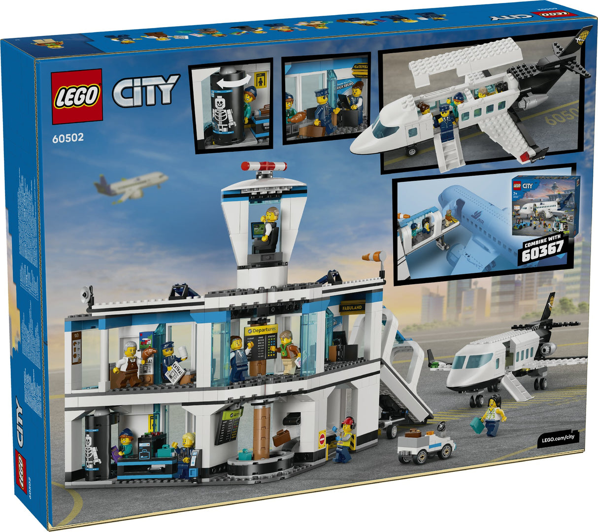 LEGO CITY AIRPORT WITH AIRPLANE 60502 AGE: 8+