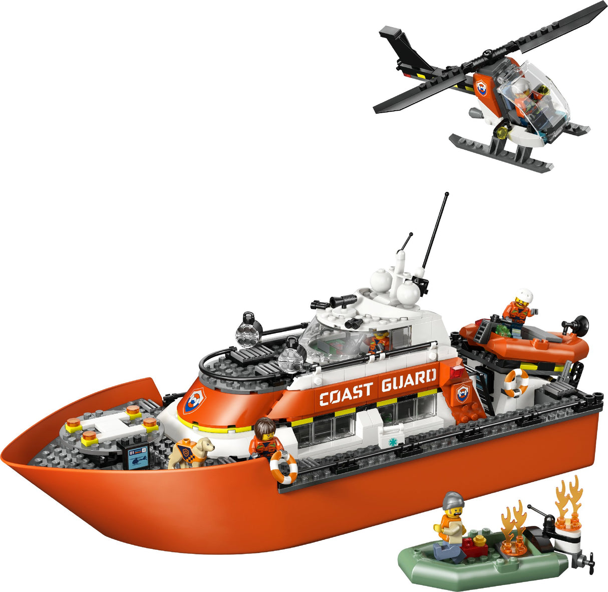 LEGO CITY COAST GUARD RESCUE BOAT & HELICOPTER 60504 AGE: 7+
