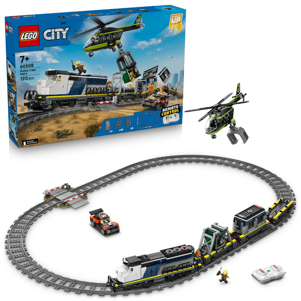 LEGO CITY POLICE TRAIN HEIST 60508 AGE: 7+