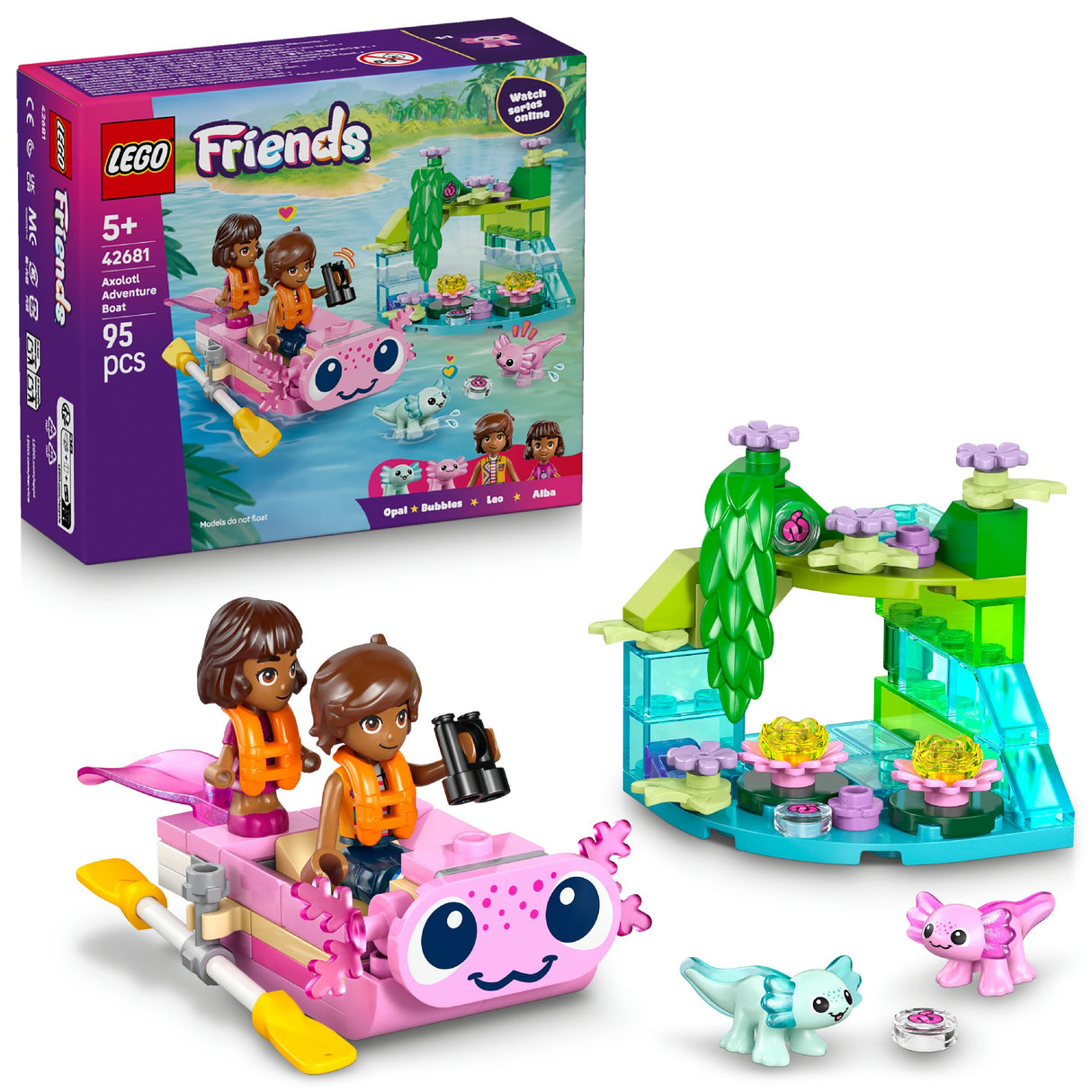 LEGO LEGO FRIENDS AXOLOTL ADVENTURE BOAT 42681 AGE: 5+