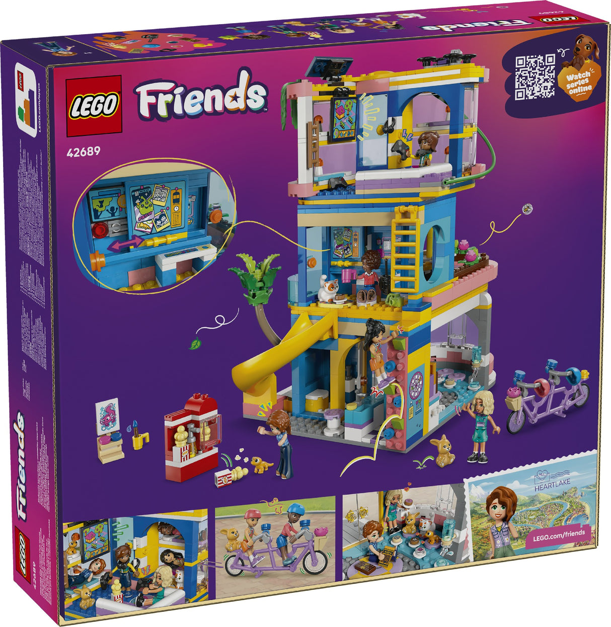 LEGO LEGO FRIENDS HEARTLAKE CITY FRIENDS CLUB HOUSE 42689 AGE: 8+