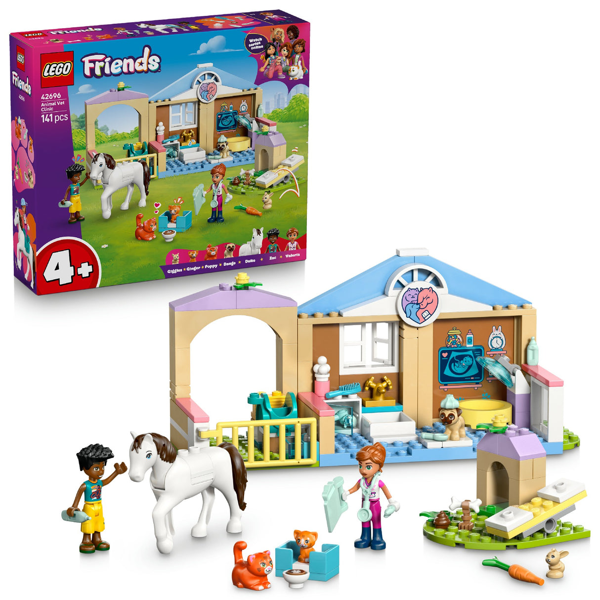 LEGO LEGO FRIENDS ANIMAL VET CLINIC 42696 AGE: 4+