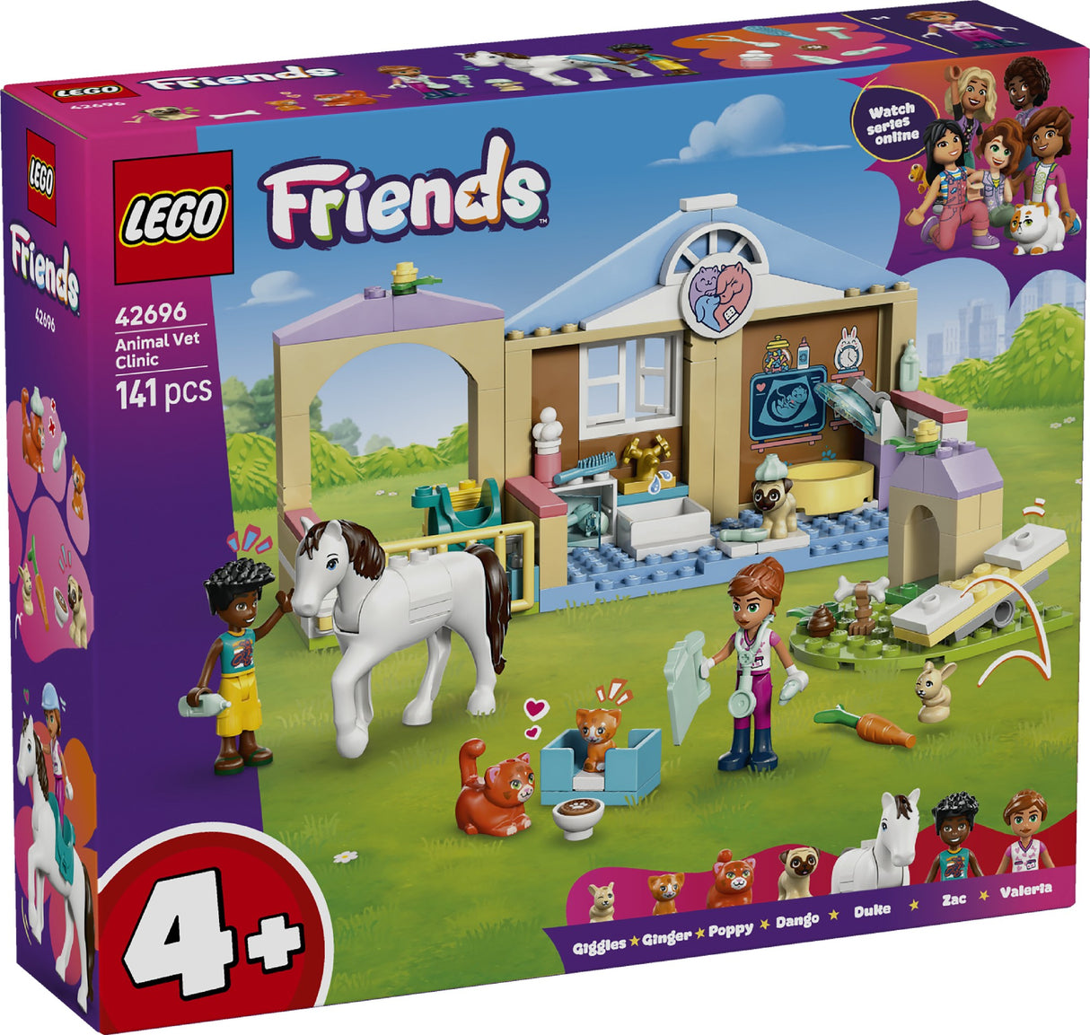 LEGO LEGO FRIENDS ANIMAL VET CLINIC 42696 AGE: 4+