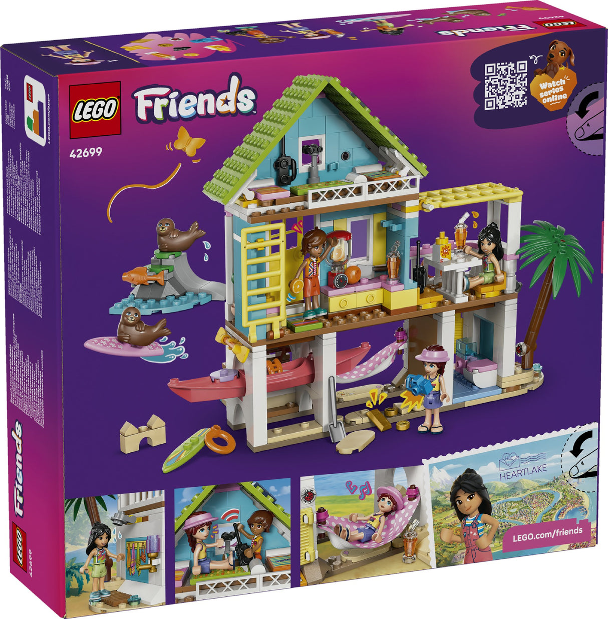 LEGO LEGO FRIENDS BEACH HOUSE WITH SEALS 42699 AGE: 7+